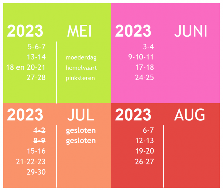 openingsuren Daantjes Hoeve